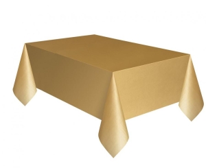 Obrus złoty matowy 137 x 274 cm