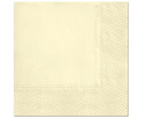 Serwetki PAW gładkie jednokolorowe Champagne 33 xm x 33 cm 20 szt