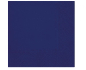 Serwetki PAW gładkie jednokolorowe Navy Blue 33 xm x 33 cm 20 szt