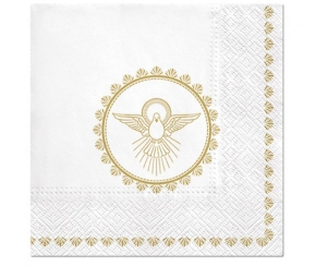 Serwetki PAW wzorzyste Christening Dove 33 xm x 33 cm 20 szt