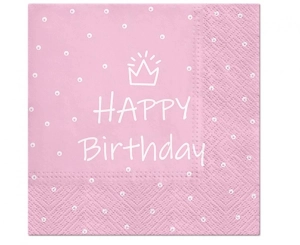 Serwetki PAW wzorzyste Special Day (light pink) 33 xm x 33 cm 20 szt