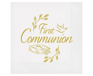 Serwetki First Communion 33 cm x33 cm 20 szt