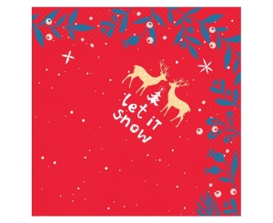 Serwetki Let It Snow 33 cm x33 cm 20 szt