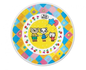 Talerzyki papierowe Kicia Kocia 18 cm 6 szt