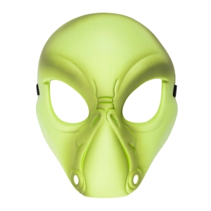Maska Halloween Alien zielona 25x20cm