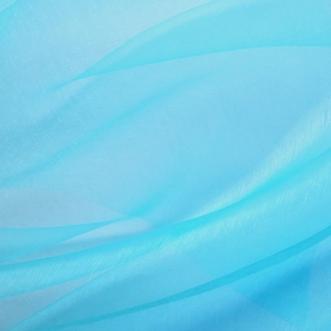Organza gładka turkusowa 0,16x9m