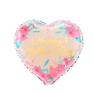 Balon foliowy serce Happy Mother's Day 45cm