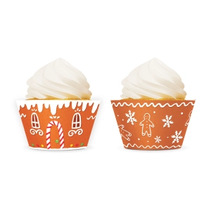 Papilotki do muffinek  Boże Narodzenie Piernik 12szt. zestaw