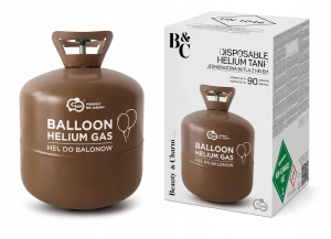 Butla z helem na 90 balonów