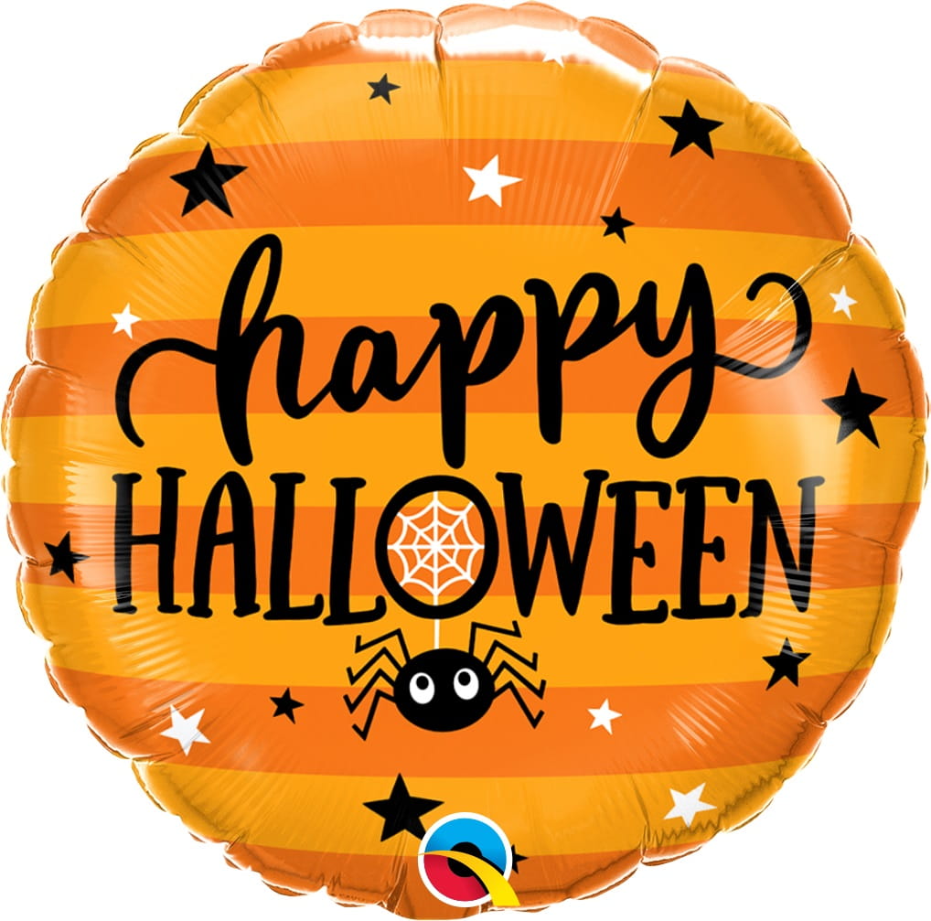 Balon foliowy pająk Happy Halloween 45cm