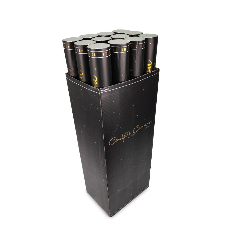 Tuby strzelające serpentyny złote 60 cm 36 szt